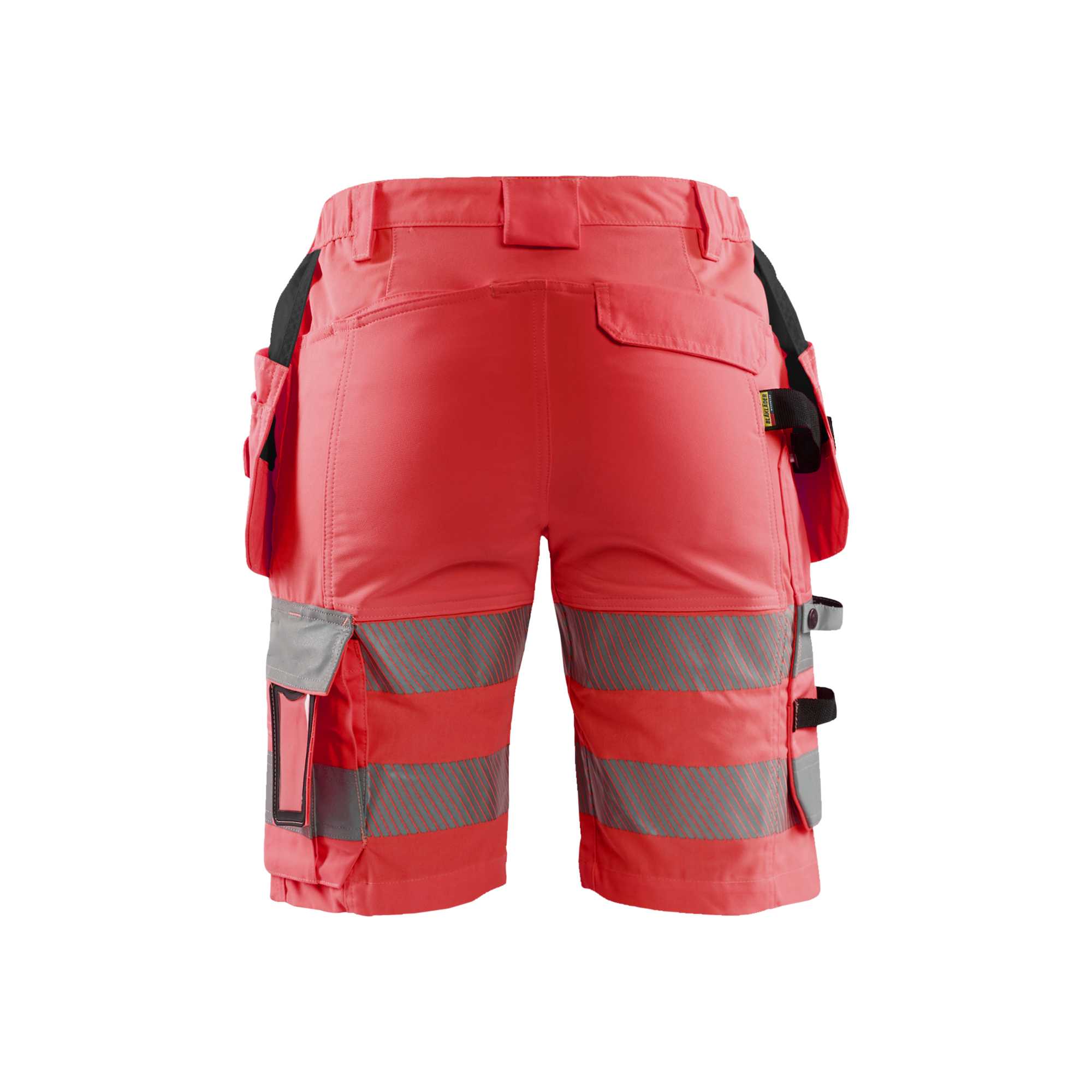 BLAKLADER 71861811 | Women's Hi Vis shorts with stretch Hi Vis Reflective Work Shorts Women - Stretch Fabric
